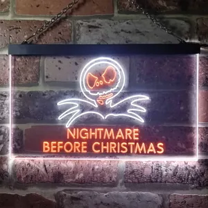 Nightmare Before Christmas Neon-Like LED Sign