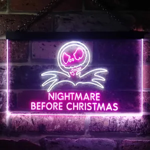 Nightmare Before Christmas Neon-Like LED Sign