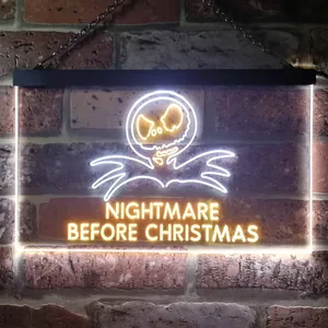 Nightmare Before Christmas Neon-Like LED Sign