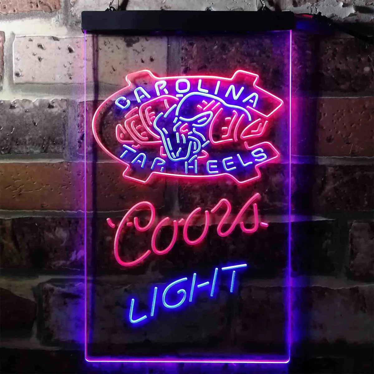 North Carolina Tar Heels Coors Light Neon-Like LED Sign
