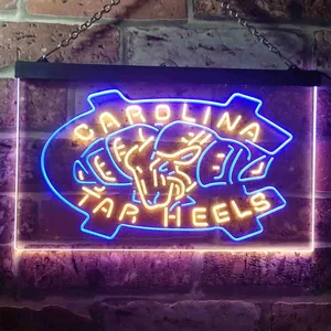 North Carolina Tar Heels Logo 1 Neon-Like LED Sign
