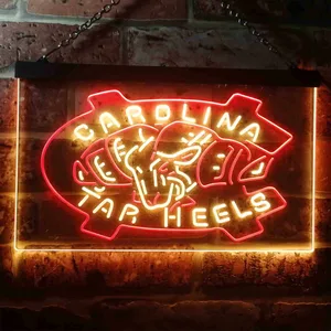North Carolina Tar Heels Logo 1 Neon-Like LED Sign