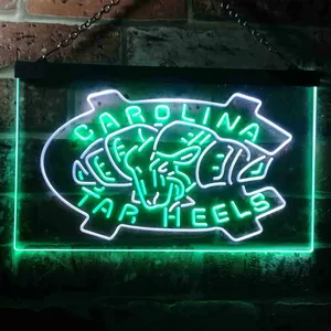 North Carolina Tar Heels Logo 1 Neon-Like LED Sign