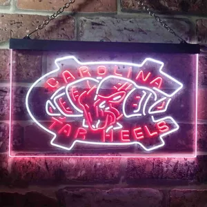 North Carolina Tar Heels Logo 1 Neon-Like LED Sign
