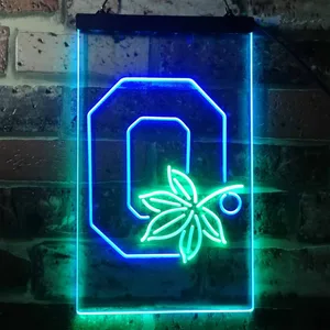 Ohio State Buckeyes Logo 2 Neon-Like LED Sign
