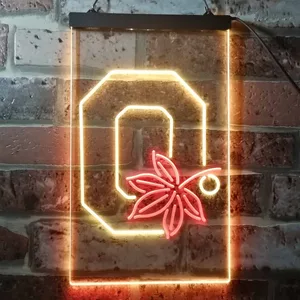 Ohio State Buckeyes Logo 2 Neon-Like LED Sign