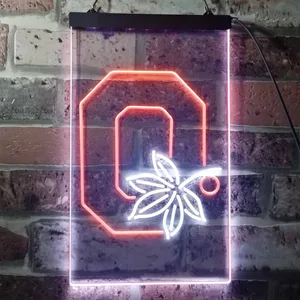 Ohio State Buckeyes Logo 2 Neon-Like LED Sign