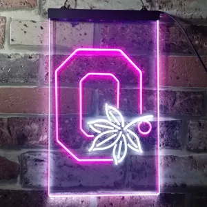 Ohio State Buckeyes Logo 2 Neon-Like LED Sign