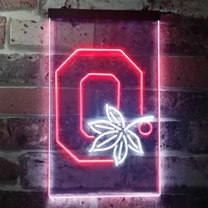 Ohio State Buckeyes Logo 2 Neon-Like LED Sign