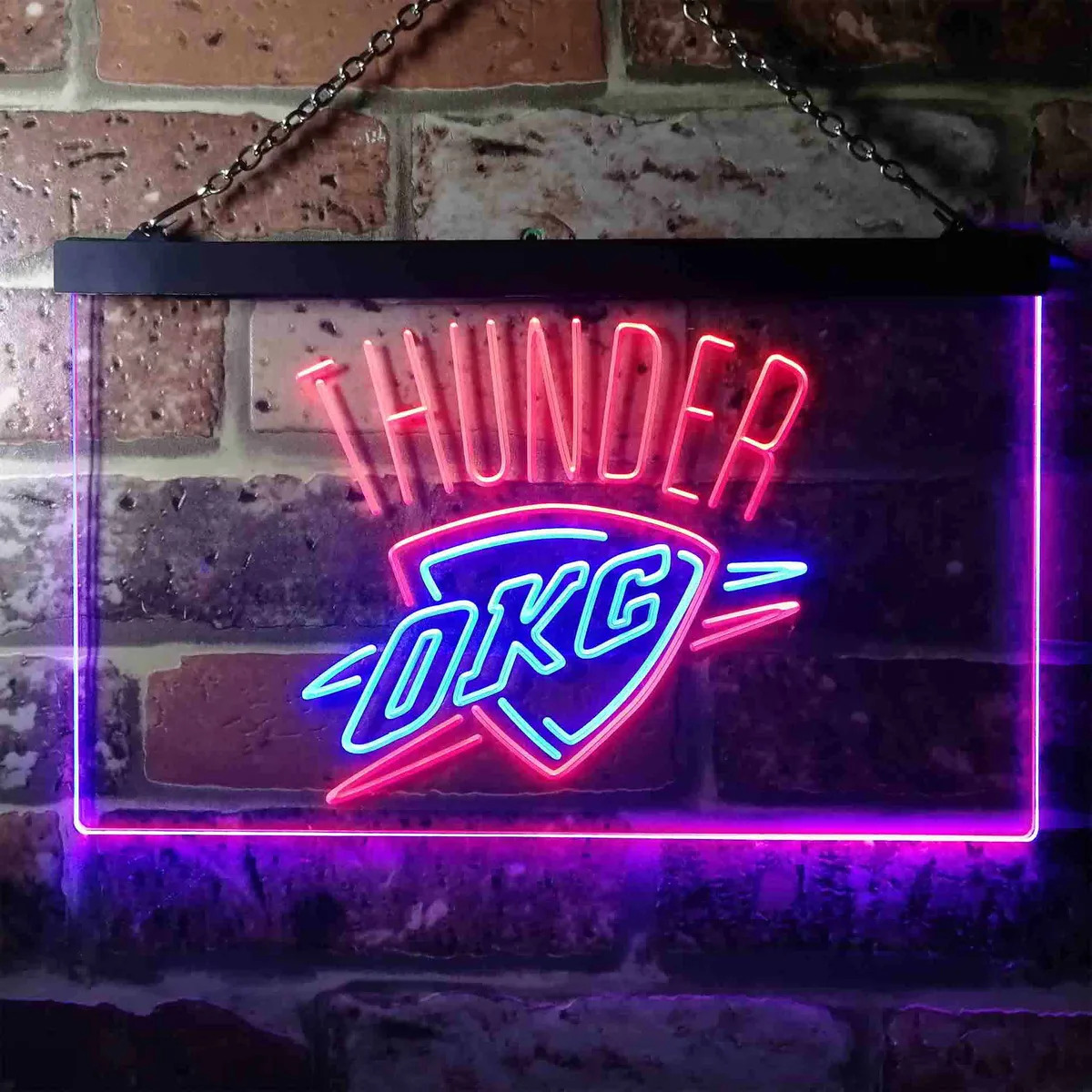 Oklahoma City Thunder Logo Neon-Like LED Sign