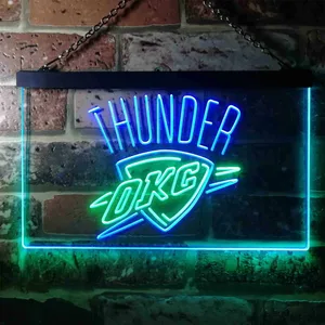Oklahoma City Thunder Logo Neon-Like LED Sign