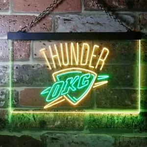 Oklahoma City Thunder Logo Neon-Like LED Sign