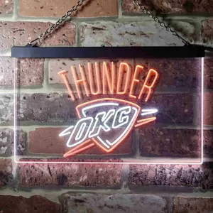 Oklahoma City Thunder Logo Neon-Like LED Sign