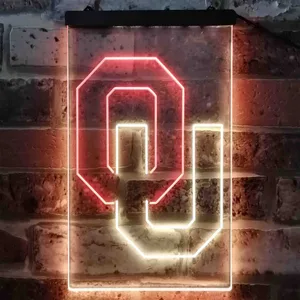 Oklahoma Sooners Logo Neon-Like LED Sign