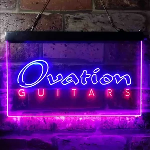 Ovation Guitar Neon-Like LED Sign