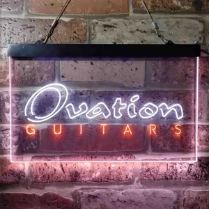 Ovation Guitar Neon-Like LED Sign