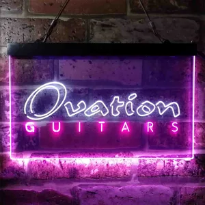 Ovation Guitar Neon-Like LED Sign