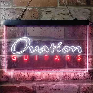 Ovation Guitar Neon-Like LED Sign