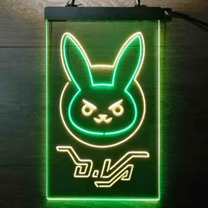 Overwatch Dva Bunny Neon-Like LED Sign