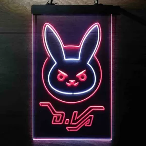 Overwatch Dva Bunny Neon-Like LED Sign