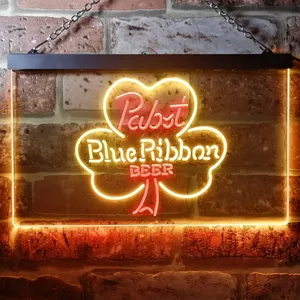 Pabst Blue Ribbon Clover Neon-Like LED Sign