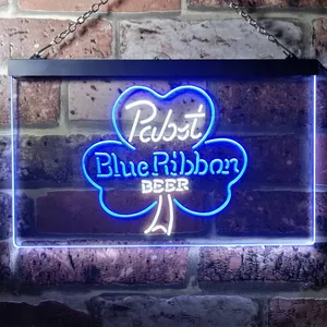 Pabst Blue Ribbon Clover Neon-Like LED Sign