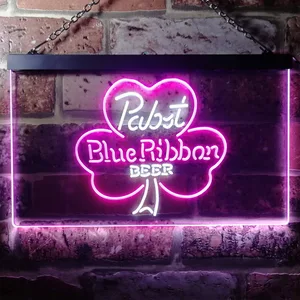 Pabst Blue Ribbon Clover Neon-Like LED Sign