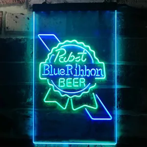 Pabst Blue Ribbon Ribbon 1 Neon-Like LED Sign