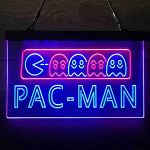 Pac-Man Neon-Like LED Sign