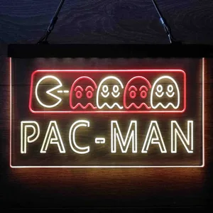 Pac-Man Neon-Like LED Sign