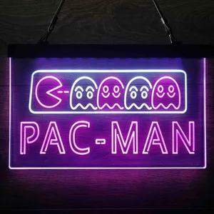 Pac-Man Neon-Like LED Sign