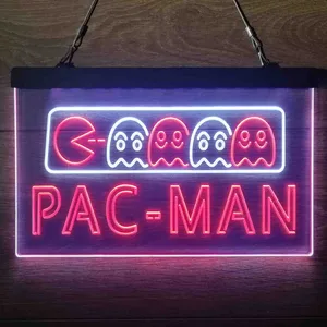 Pac-Man Neon-Like LED Sign