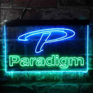 Paradigm Logo Neon-Like LED Sign