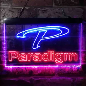 Paradigm Logo Neon-Like LED Sign
