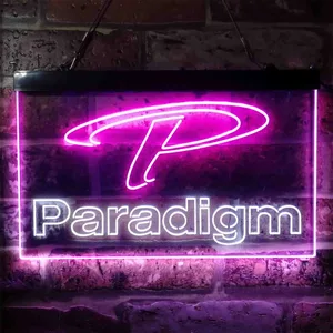 Paradigm Logo Neon-Like LED Sign