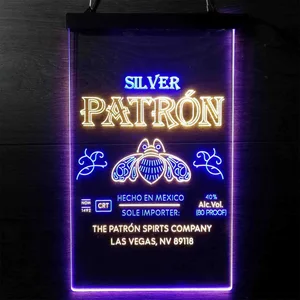 Patron Silver Logo Neon-Like LED Sign