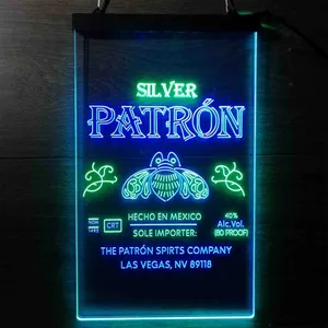 Patron Silver Logo Neon-Like LED Sign