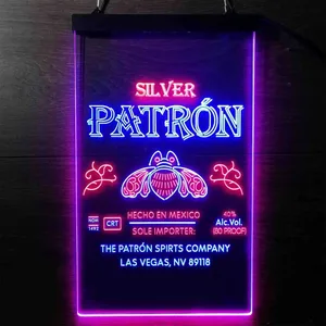 Patron Silver Logo Neon-Like LED Sign