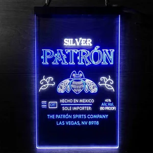 Patron Silver Logo Neon-Like LED Sign