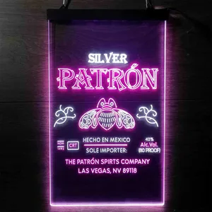 Patron Silver Logo Neon-Like LED Sign