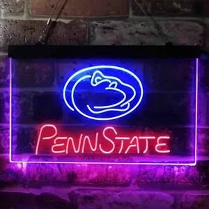 Penn State Nittany Lions Logo 2 Neon-Like LED Sign