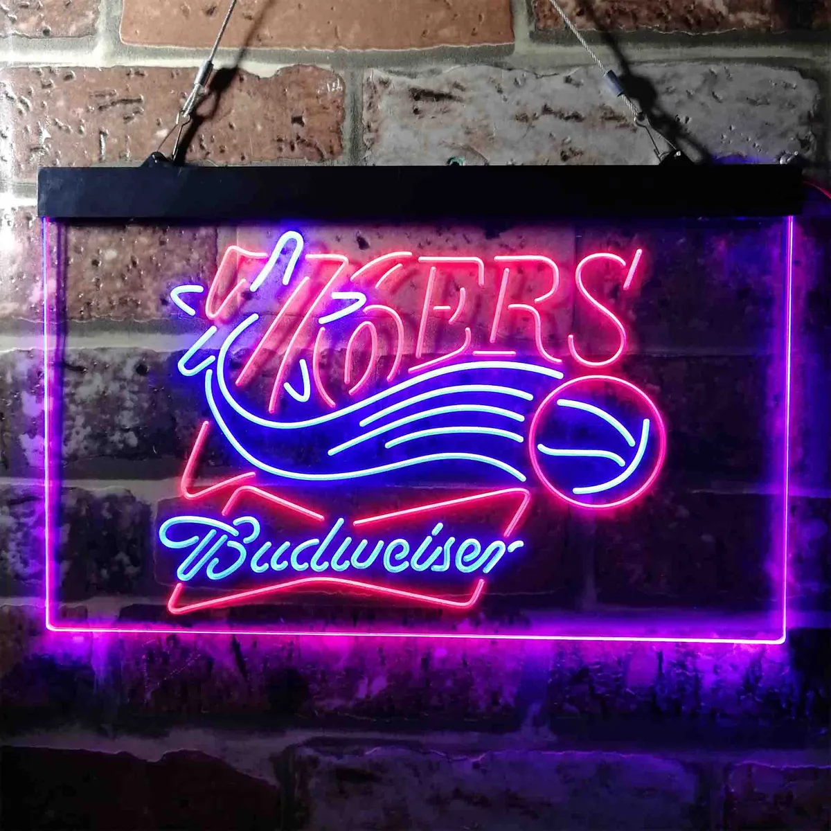 Philadelphia 76ers Budweiser Neon-Like LED Sign
