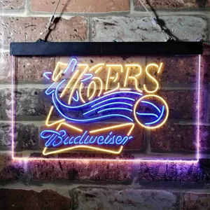 Philadelphia 76ers Budweiser Neon-Like LED Sign