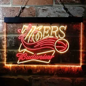 Philadelphia 76ers Budweiser Neon-Like LED Sign