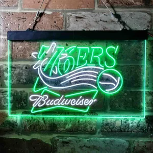 Philadelphia 76ers Budweiser Neon-Like LED Sign