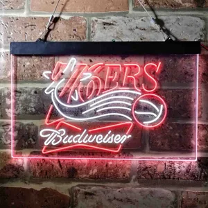 Philadelphia 76ers Budweiser Neon-Like LED Sign
