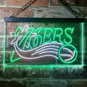 Philadelphia 76ers Logo Neon-Like LED Sign - Legacy Edition