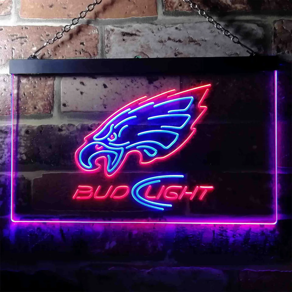 Philadelphia Eagles Bud Light Neon-Like LED Sign