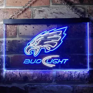 Philadelphia Eagles Bud Light Neon-Like LED Sign