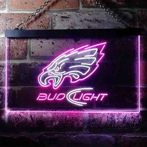 Philadelphia Eagles Bud Light Neon-Like LED Sign